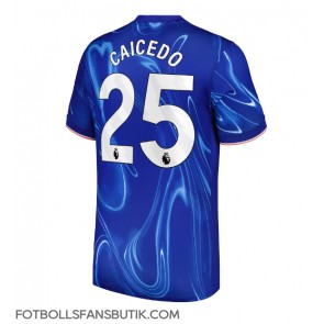 Chelsea Moises Caicedo #25 Replika Hemmatröja 2024-25 Kortärmad